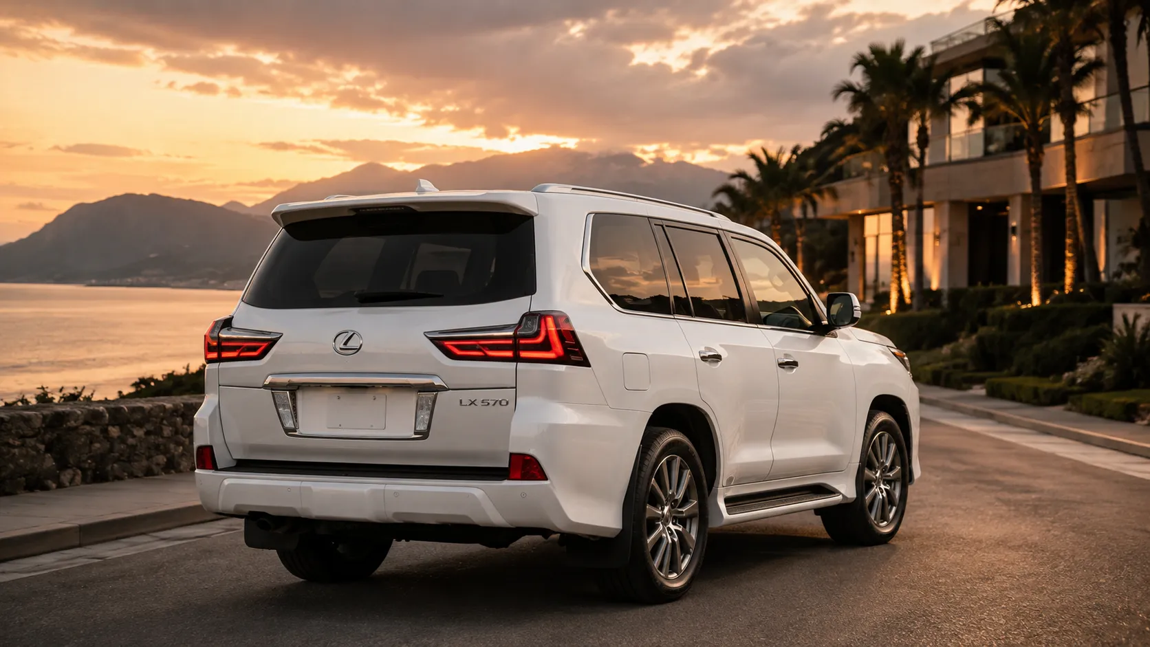 لکسوس LX 570 نمای سه رخ جلو