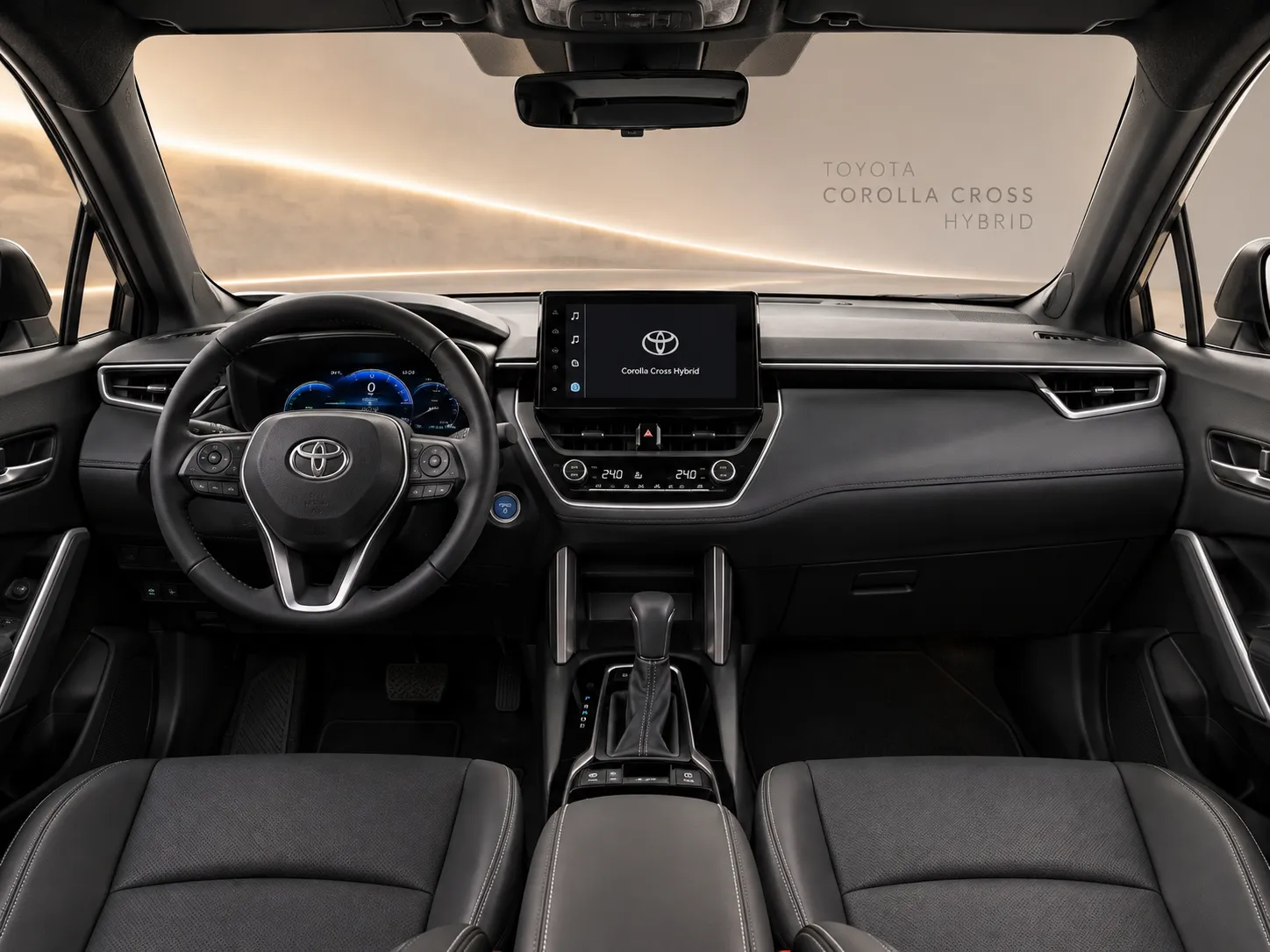 کابین جلو و داشبورد Toyota Corolla Cross Hybrid وارداتی