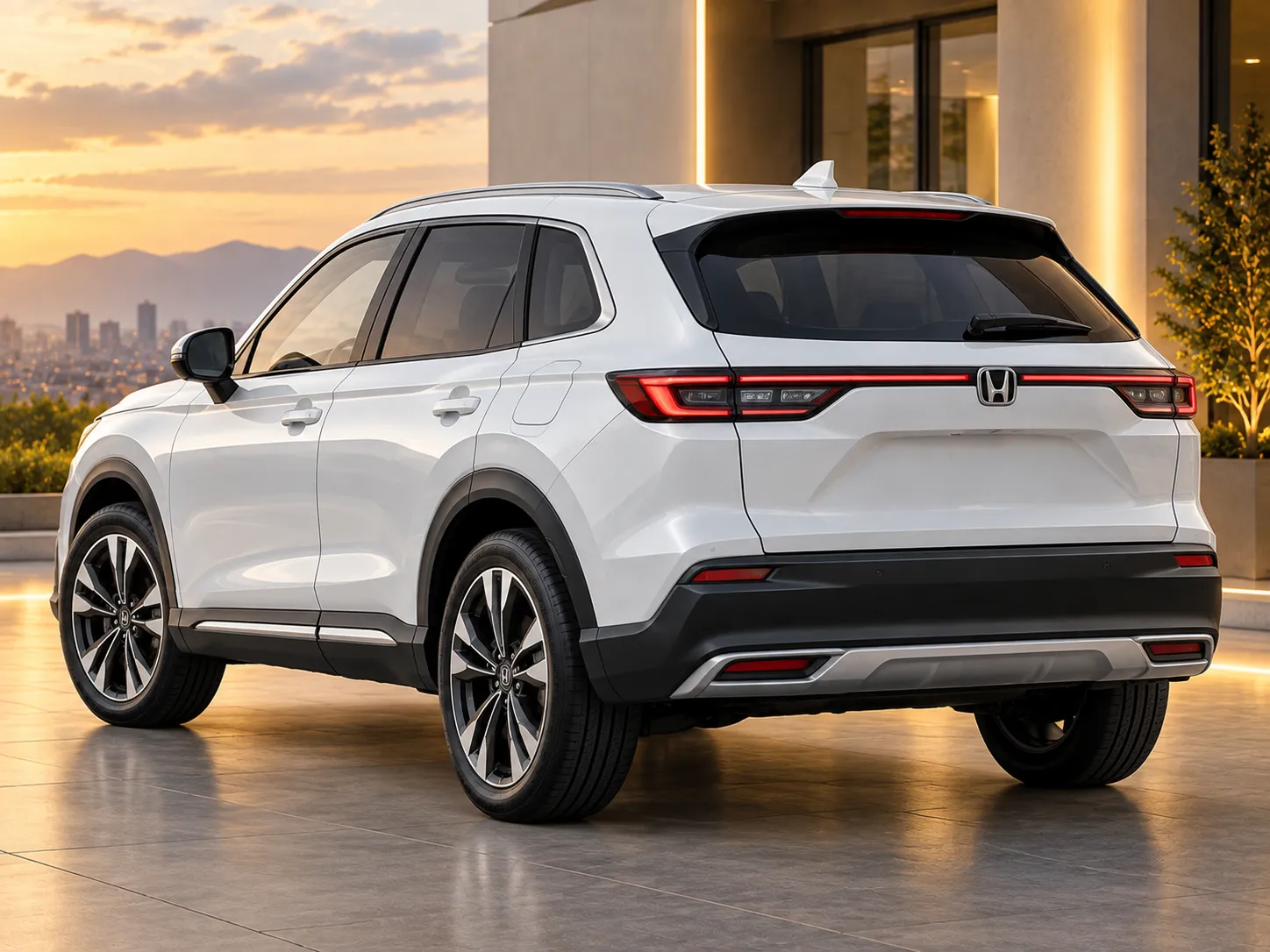 نمای عقب سه رخ Honda HR-V e:HEV 2.0