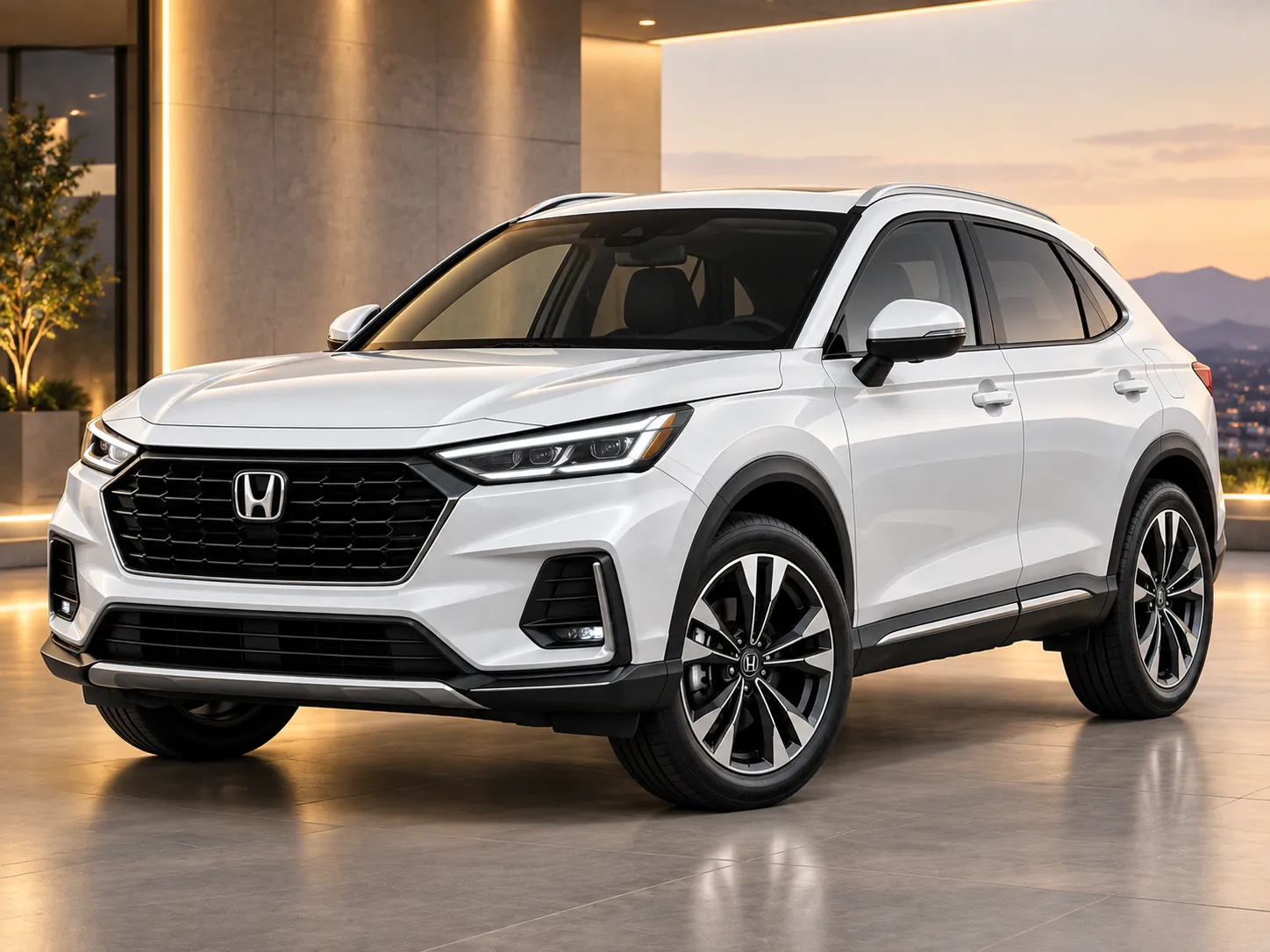 نمای سه رخ جلو Honda HR-V e:HEV 2.0 وارداتی ایران